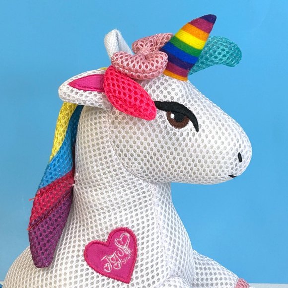 Nickelodeon Jojo Siwa Unicorn Mesh Bath Scrub 9" Stuffed Animal Toy - Picture 2 of 4